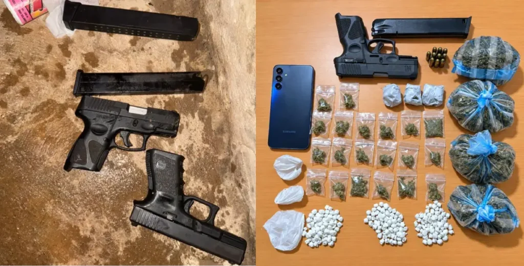 La imagen actual no tiene texto alternativo. El nombre del archivo es: Policia-ocupa-mas-de-600-porciones-presuntas-drogas-y-dos-pistolas-durante-operativos-en-Monte-Plata-2-1.webp